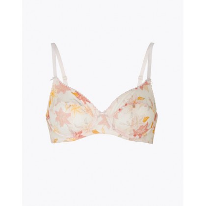 Floral Print Minimiser Bra